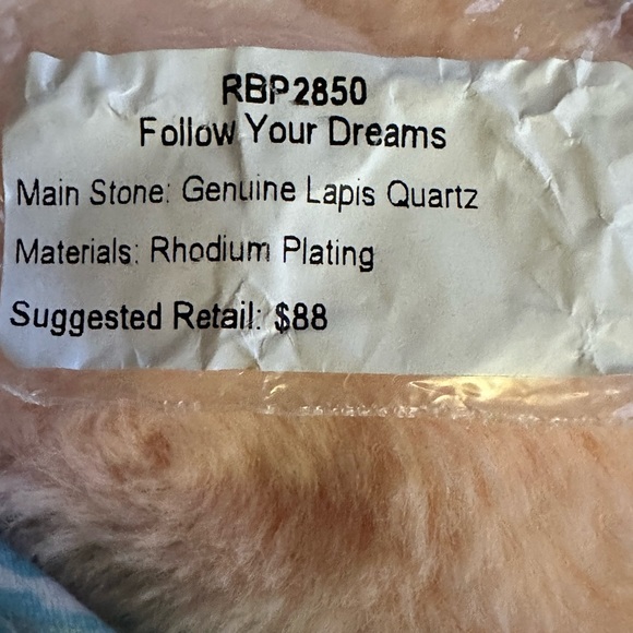Bomb Party Ring RBP2850 "Follow Your Dreams”Genuine Quartz on Rhodium sz 8 - Picture 5 of 5
